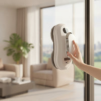 Window Cleaning Robot Smart Robotic Window Cleaner Electric Robotic Glass Cleaner for Homeowners, High Glass Panes, Home, Apartments