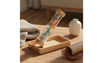 Wooden Waterfall Rhythm Tube Early Educational Wooden Rainstick Smooth Edges Rainmaker Toy for Young Children, Infants