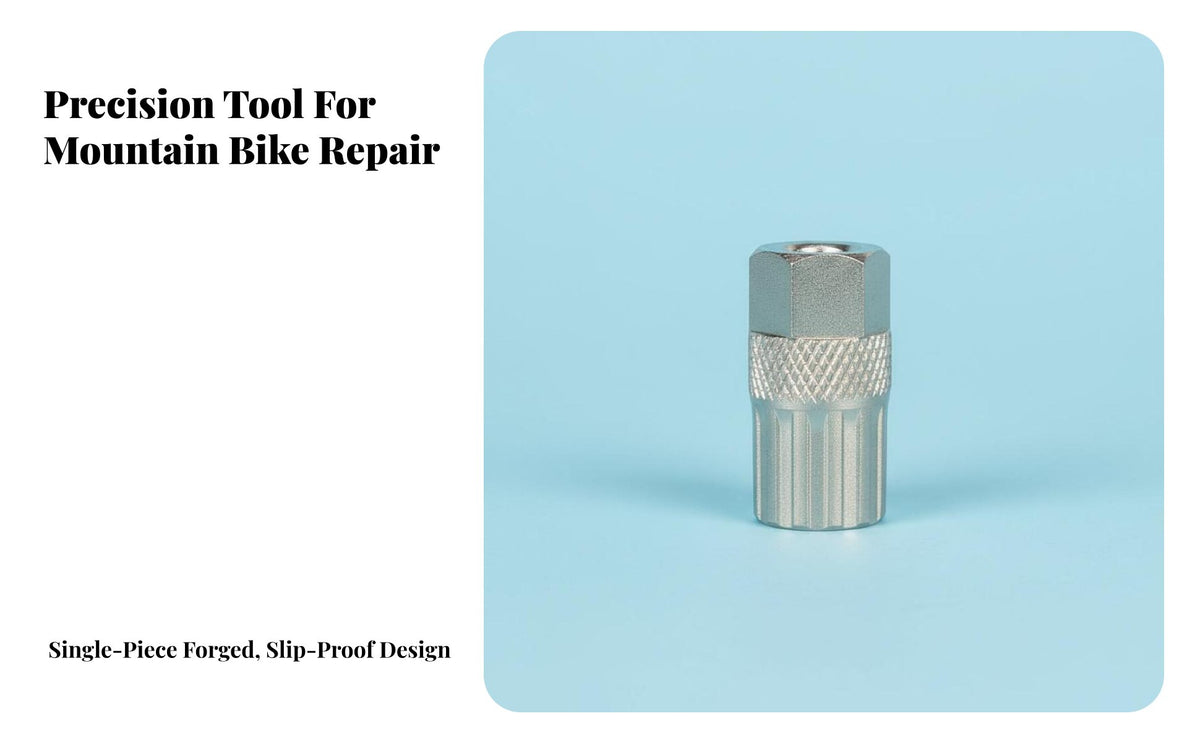 Bike Freewheel Removal Tool Exact Fit Freewheel Removal Heat Treated Hardened Steel Cycle Cassette Remover Tool for Cyclists, Home Garage