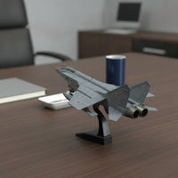 Metal Fighter Aircraft Model with Display Stand Realistic Die-Cast Fighter Model Collectible Model Long-Lasting for Aviation Enthusiasts, Office