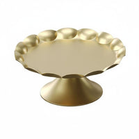 Cupcakes Effortless to Clean to Polished Metal Cake Stand Hollow Lace Edge Cake Display Stand