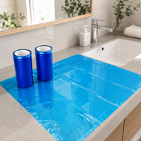 Disposable Toilet Seat Covers, Dental Blue Film, Full Coverage Portable Travel Toilet Seat Protectors for Hotels