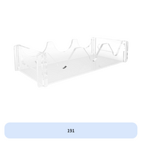 Tabletop Wine Rack Holds 3 Bottles Bottle Holder Clear Look Modern Style for Homeowners, Gift Givers, Pantry, Basement, Man Cave