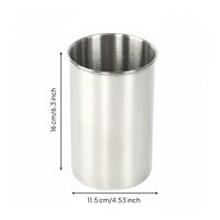 Stainless Steel Ice Container Metal Interior Cylindrical Ice Container Even