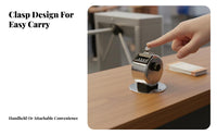 Stainless Steel Tally Counter Smooth Clicking Action 4-Digit Number Tally Device for Warehouse