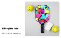 Fiberglass Paddle Racket Governing Body Approved Paddle Racket Comfort Grip Athletic Gear for Beginners, Seniors, Tournaments, Competition, Training