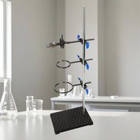 Iron Stand with Rings Retort Support Stand with Clamps Metalware Set Heavy Duty for Teachers