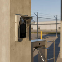 Universal Access Control Cover with Sliding Canopy Sunproof Sliding Rain Cover Resistant Curved Panel Canopy Easy Installation for Outdoor