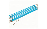 Running Electrical Wire Cable Pulling Wire Snake Tape Kit Rigid Wire Snake Tape Kit with Attachments Cable Running Rods Portable