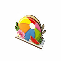 Decorative Wooden Napkin Stand Innovative Design Kitchen Accessory Tabletop Decor for Dining Table