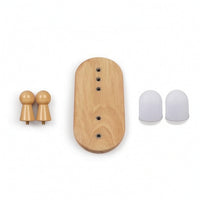 Traction Board Ergonomic Back Stretcher with Pressure Knobs Adjustable Support Board for Office Workers, Home, Floor