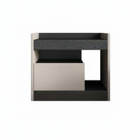Minimalist Design Sculptural Bedside Table Modern design Nightstand Nordic Aesthetic Bedroom Furniture Creative Shape for Interior Designers, Homeowners, Students, Apartment, Hotel Room, Office