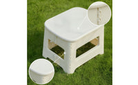 Portable Toilet with Lid Easy to Clean Foldable Stool with Lid Lidded for Travel
