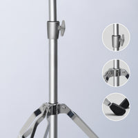 Height-Adjustable Tripod Stand with Curved Arm Stable Instrument Support Stand Non-Slip Instrument Holder Portable for Performers
