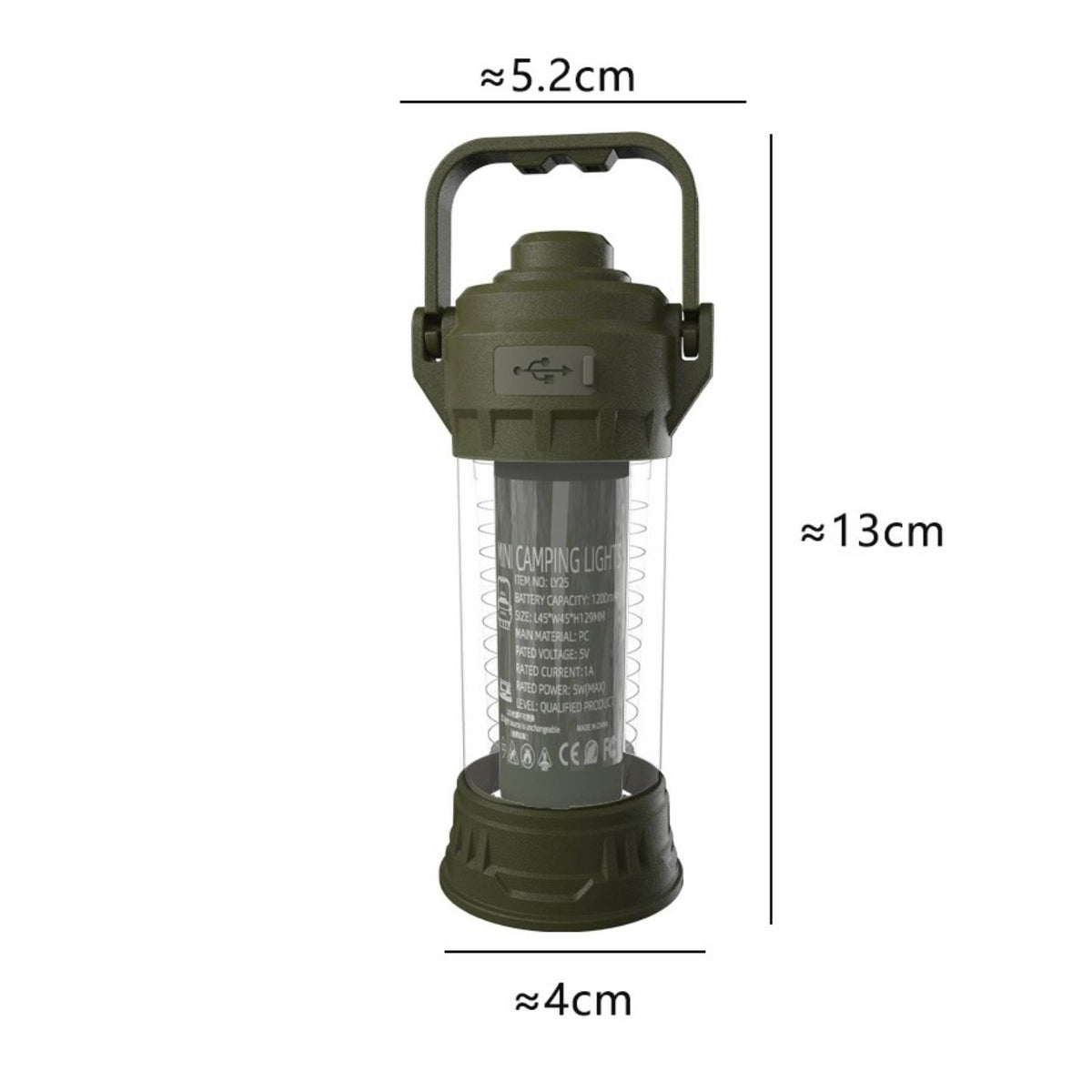 Long Battery Life Rechargeable Camping Lantern Waterproof LED Tent Light High Brightness Portable USB Work Light Lightweight for Campers, Hikers, Emergency