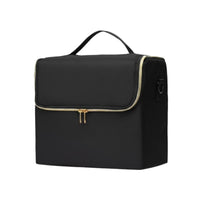 Large Capacity Multilayer Cosmetic Case Multi-Compartment Portable Makeup Organizer Easy to Organize Portable Makeup Box Lightweight for Nail Technicians, Eyelash Artists, Salon, Outdoor Use