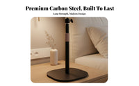 Tool-Effortless Assembly Display Device Floor Stand Easy Installation Adjustable Display Device Stand 360° Rotation Home Theater Accessory Stable Base for Bedroom, Living Room, Office