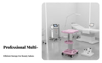 Cosmetic Machine Stand Lockable Casters Cosmetic Studio Trolley Spa Equipment Cart Anti-Skid Surface Salon Spa Rolling Cart
