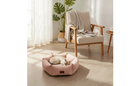 Square Pet Bed Soft Cushioned Bed Pet Sofa Padded Bolstered for Dogs, Floor, Living Room