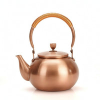 Copper Kettle Stovetop Tea Kettle Wrapped-Handle Vessel for Home