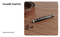 Leather Hole Punch Bit Multi-Material Use Leather Hollow Punch Cutting Edge Round Hole Puncher Bit for DIY Enthusiasts, Craft Room, Home, Garage