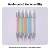 Double-endedEnded Dotting Pen Silicdual-Function Tip Double-endedEnded Dotting Pen Set Multi-Functional Versatile