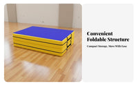 High Jump Landing Mat Sturdy PVC Cover Gymnastics Tumbling Mat Waterproof Portable Tumbling Pad for Fighting Artists, Kids, Home Gym, Training, School