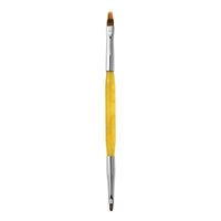 Metal Handle Double-Ended Nail Art Brush Fine Tip Double Ended Nail Brush