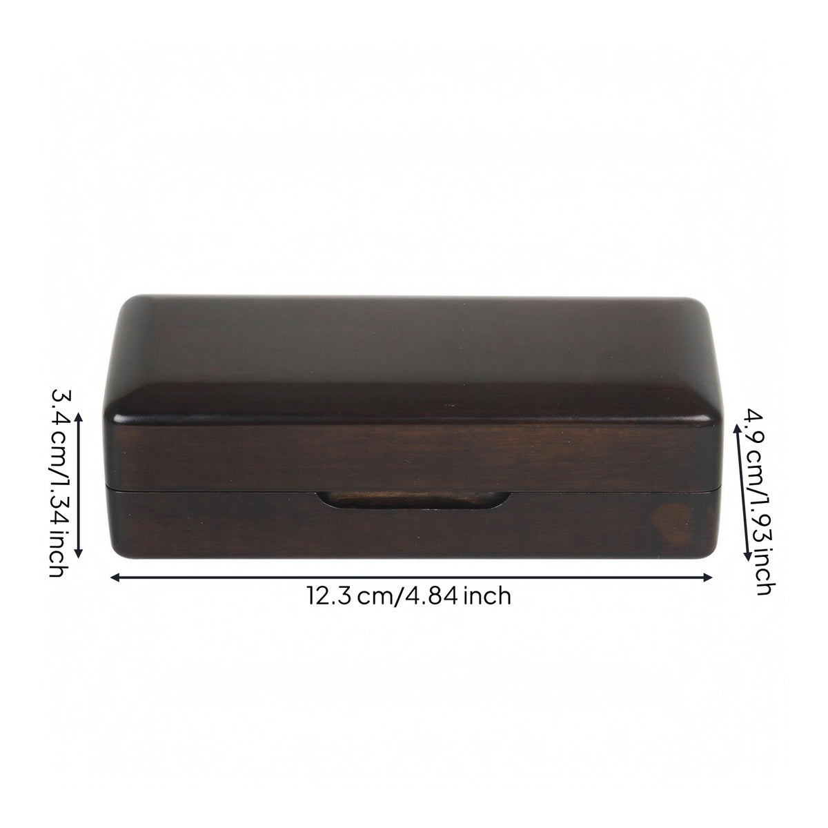 Wooden Embouchure Piece Storage Case Maple Wood Saxophone Embouchure Piece Case Gold-Tone Hinges Musical Accessory for Saxophonists