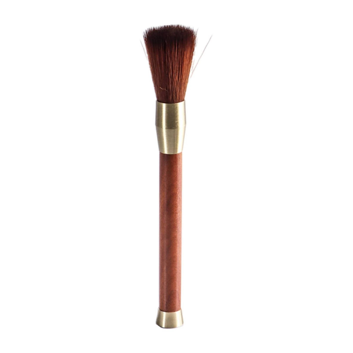 Dense Bristles Coffee Cleaning Brush Slim Cylindrical Coffee Grinder Brush Brass-Colored Manual