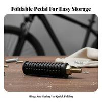 2 Pieces Electric Bike Passenger Foot Peg Space-Saving Universal Passenger Footrests Universal Scooter Footboard Sturdy-Duty