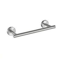 Brushed Stainless Steel Hardware Set, 6 Piece Towel Bar with Robe Hook, Fixtures for Powder Room Homeowners