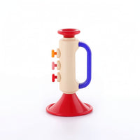 Toy Trumpet Handheld Trumpet with Handle Instrument Brightly Colored Instrument Sensory for Toddlers, Playroom, Home