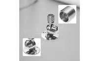 Marine Antenna Mount 316 Stainless Steel Antenna Base with Ratchet Polished Ratchet Mount for Boats