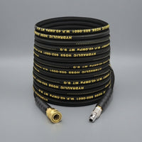 Pressure Washer Hose with Push-to-Connect Fittings Flexible High-Pressure Cleaning Hose Reinforced for Vehicle Washing