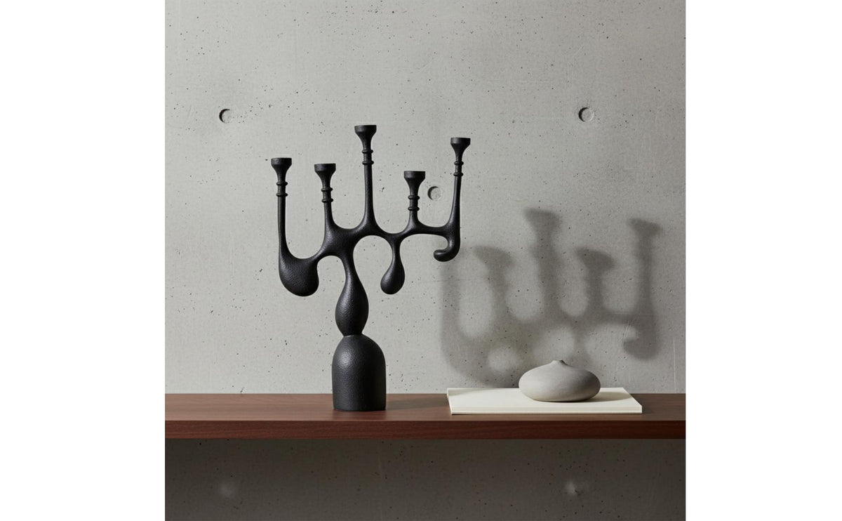 Geometric Candle Holder European Resin Candle Simple Decoration for Living Room