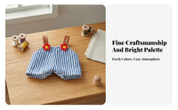 1/6 Scale Doll Suspender Shorts Striped Cute BJD Clothes for Hobbyists