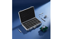 Large Capacity Aluminum Watch Briefcase Portable Design Multi-Slot Watch Carrying Case for Travel