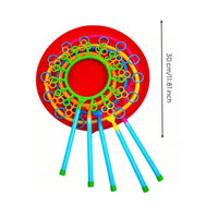 Bubble Rod Set Outdoor Bubble Set with Tray Colorful Toy for Backyard, Garden