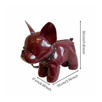 Cute French Bulldog Bag PU Leather Dog-Shaped Crossbody Bag Soft Dog Shaped Purse Lightweight for Women, Casual Outings, Shopping, Travel