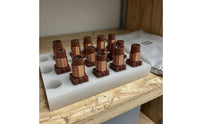 10 Pieces Center Adjustable Ferrite Inductor Copper Wire Square Base Inductor for Circuit Mounting