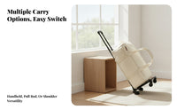 Multifunction Travel Bag Extending Handle Trolley Duffel Bag Multiple Compartments