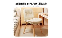 Hardwood Wood Frame Woven Seat Side Chair Comfortable Seating Furniture Ergonomic spinerest Vanity Stool long-lasting for Young Adults, Home Workers, Bedroom, Dorm Room, Study Area, Kitchen