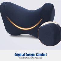 Car Headrest Neck Support Pillow, Viscoelastic Foam, Universal Car Seat Accessory, Ergonomic Design, Comfortable Rest