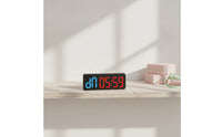 Large Display LED Gym Timer Adjustable Brightness Workout Timer Customizable Interval Clock with Wall Mount Bright for Athletes, Fitness Studio