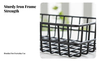 Over-the-Railing organizer Space-Saving Hanging Basket Rust-withstandant for Windowsill
