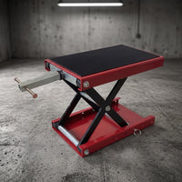 Motorcycle Jack with Lock Antiscivolo Motorcycle Lift Jack in Acciaio Motociclo for Garage, Repair Shop