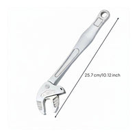 6 Pieces Quick Adjust Ratcheting Adjustable Wrench Multi Purpose Wide Jaw Ratchet Wrench Industrial Grade Adjustable Ratchet Spanner Heavy Duty for Professionals, Repair, Workshop, Garage