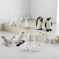 10 Pieces Arctic Animal Figures Hand Painted Arctic Animal Figurines Arctic Wildlife Figures Highly Detailed Educational