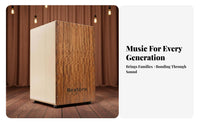 Beginner Friendly Cajon Internal Snare System Cajon Drum Portable Percussion Instrument Versatile Ta Singles for Percussionists, Musicians, Acoustic Sessions, Live Performances, Street Performance, Studio Recording